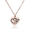 LDS CTR Heart Necklace - Choose The Right Rose Gold