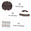 Operitacx 3sets 4pcs Retro Drawer Ring Handles Durable Alloy Pulls