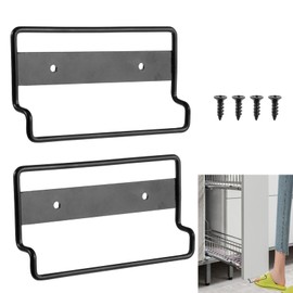 KKONHII 2PCS Foot Pull for Trash Cabinet Drawer, Touchless Hands Free Design for Full Overlay Cabinet Door Durable Stainless Steel Pull for Cabinet Doors in Kitchens Laundry Rooms and Garbage Room
