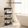 Pipishell Slim Storage Cart with Wheels - Bathroom Cart Organizer