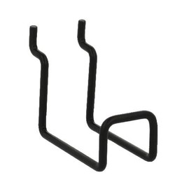 W Bar Hook for Perforated Boards, Black, 50 P25 [1 piece]