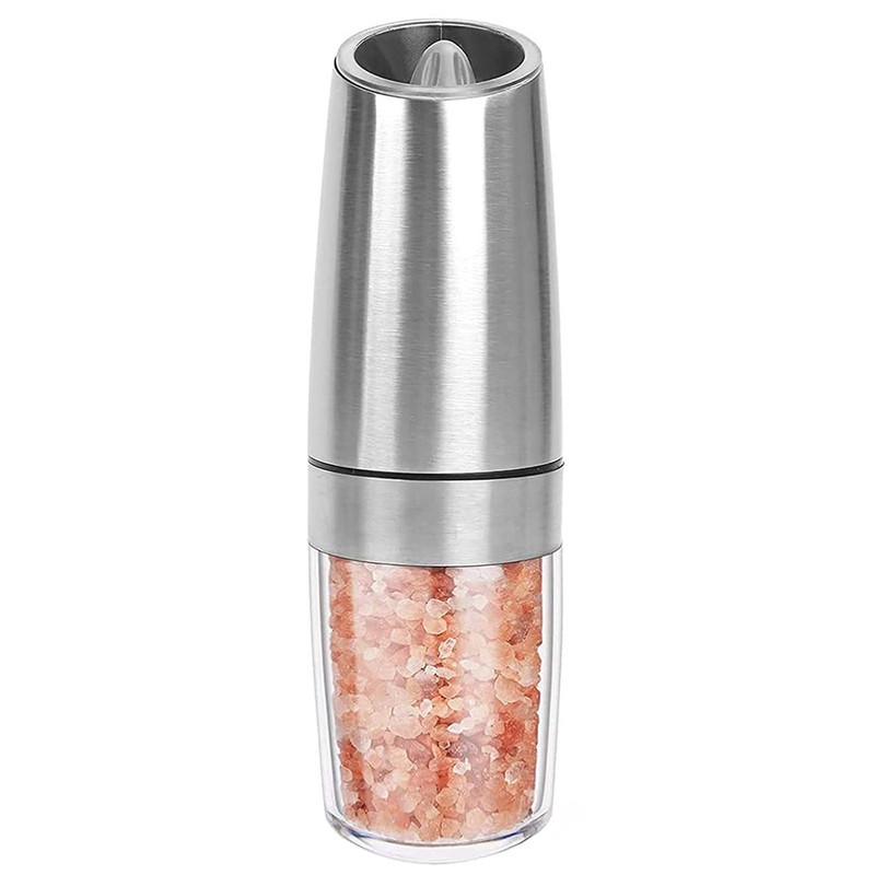 Electric Pepper Grinder,Gravity Electric Salt And Pepper Mill Grinder,Stainless Steel