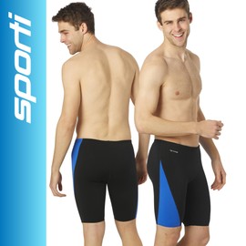 Sporti HydroLast Splice Jammer Swimsuit - Black/Royal - 36