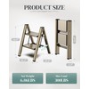 GameGem 2 Step Ladder, Folding Step Stool with Wider Pedal,