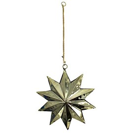 DARO DEKO Metal Star for Hanging Gold 1 Piece – L – 24 x 25 cm