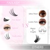 Lash Clusters Extensions 200pcs 30D Individual Cluster Lashes Mixed Tray