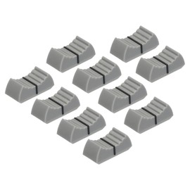 uxcell Straight Slide Potentiometer Flat Push Knob Plastic Flat Push Knobs for Potentiometer,Guitar, Console, Volume,Bass Insert Shaft 8x1.2mm/0.31x0.05 Inch Grey Pack of 10