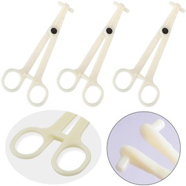 Piercing Clamps 25Pcs Piercing Forceps Septum Forceps Clamps Claw Slotted Disposable Piercing Clamps for Ear Nose Lip Navel Tongue Septum Belly Piercing Kit Piercing Tools