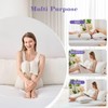 HOMELAB Cooling Adjustable Body Pillow (20x54) with White Bamboo Viscose