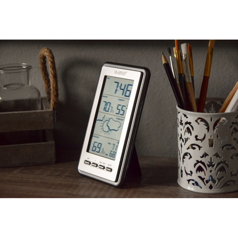 La Crosse Technology WS-9230U-IT-Int Digital Forecast Thermometer with Temp and