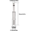 Greluma 8 pieces audio 1/4 inch TS mono plug, 6.35