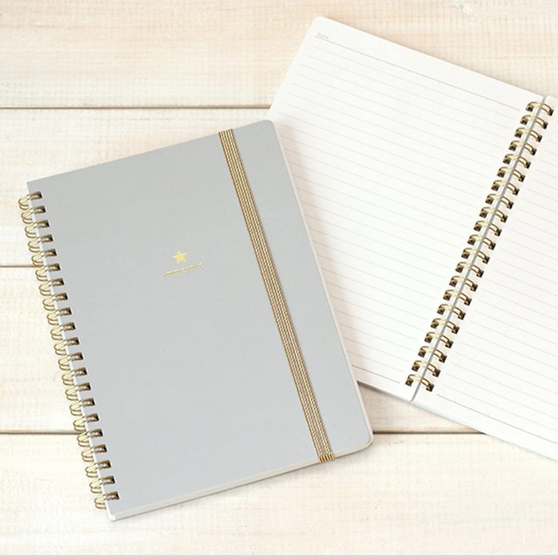 Lab Clip Notes A5 Horizontal Ruled Camille , bule