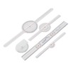 5Pcs Finger Small Joint Goniometer Clear Scale Transparent PVC Finger