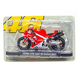 OPO 10 - The Doctor Valentino Rossi #46 1/18 Motorcycle Reproduction Compatible with Honda VTR 1000-8h Suzuka 2001 - VR106
