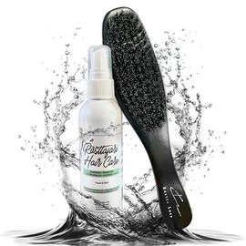 Rastta Locs Loc Brush and Rosewater loc and Dreads Spray Set with Soft Bristle for Removing buildup and lint for Braids, locs, retwist, Dreadlocks and 4 oz Conditioning and Refreshing loc Rosewater