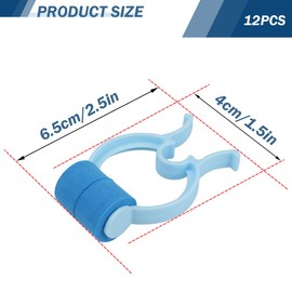 UPIQNG Nasal Clip Stop Nose Bleeds Epistaxis Clip Foam Nose Clip Nasal Guard Nose Plug,12Pcs Blue