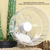 Silent Hamster Wheel with Stand Prevent Slip Clear Acrylic Hamster