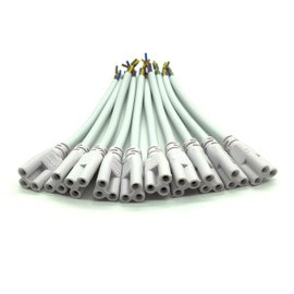 Traodin T5 T8 LED Lamp Connecting Wire Ceiling Lights Daylight Integrated Tube Cable Linkable Cords for LED Tube Lamp Holder Socket Fittings with Cables (6 Inch 10-Pack 3Pin)