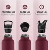 Thermos Flask, 1000 ml, BPA-Free, Stainless Steel, Leak-Proof Insulated Flask,
