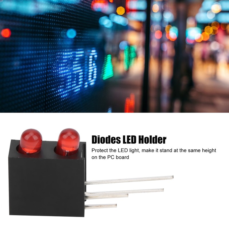 100Pcs 3mm Light Holder Dual Hole LED Diode Lamp with