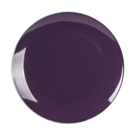 HomeVss, Stoneware Coupe Shape Salad Plate - 8 inch - Set of 6, Violet