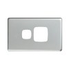 HPM Excel 1 Gang Powerpoint Coverplate, Matt Silver