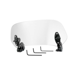 HEROFFIX 28.5cm Motorcycle Windshield Motorcycle Wind Deflector Clear Lens Adjustable Clip Windshield Extension Universal Fit for Most Motorcycle Scooter Replace Parts