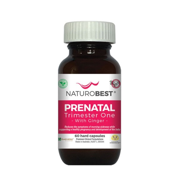 NaturoBest Prenatal Trimester One with Ginger 60c or 120c, NaturoBest Prenatal Trimester One with Ginger 120c
