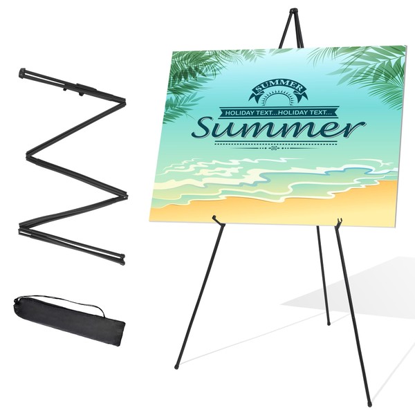 STARHOO Display Easel Stand for Wedding Sign & Poster 63''