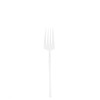 EcoQuality White Disposable Plastic Salad Fork - Heavy Weight Plastic