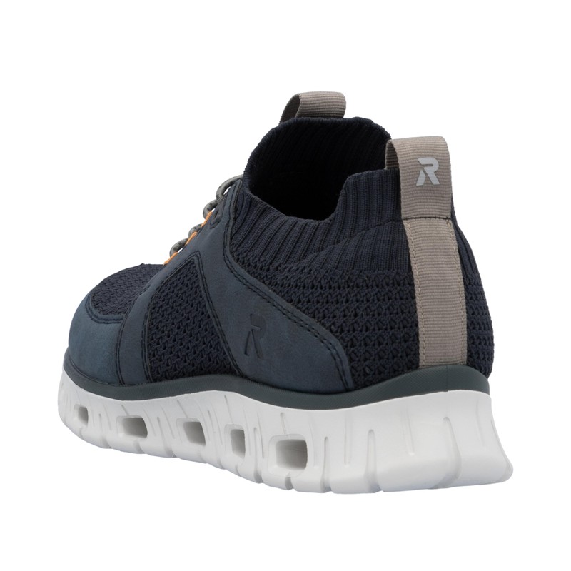 Rieker Men's 04351 Low Trainers, blue, 44 EU