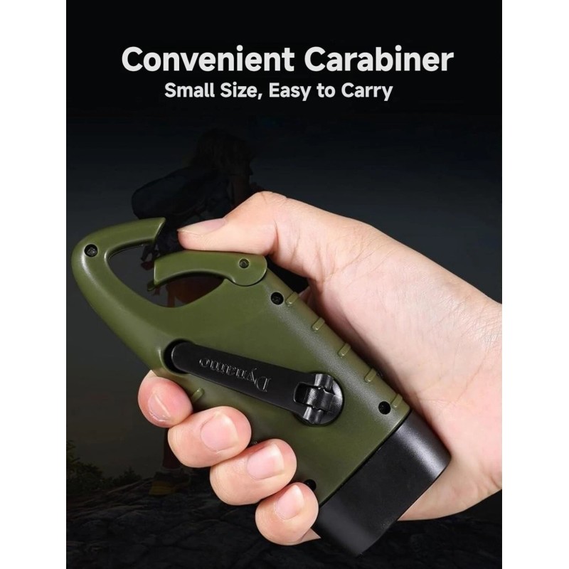 Seancheer Hand Crank Solar Powered Flashlights,Co