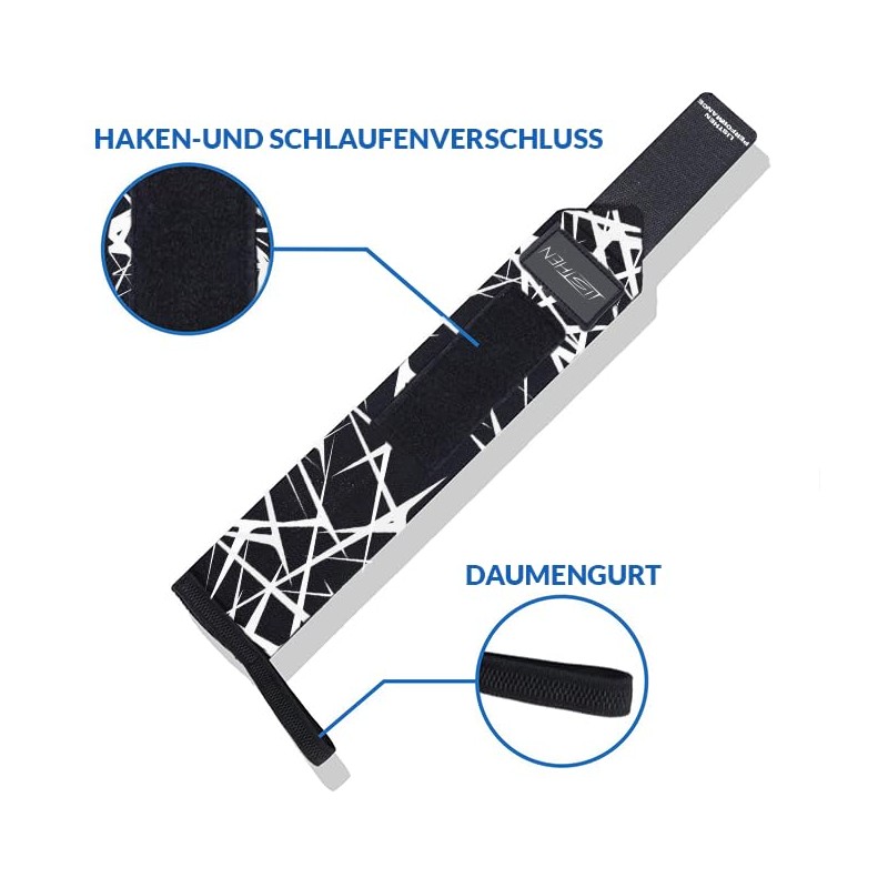 LISTHEN Gym Wrist Wraps for Weightlifting, Elastic Wrist Wraps with