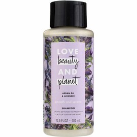 Love Beauty and Planet Smooth and Serene Argan Oil Shampoo For Frizz Control Argan Oil & Lavender Sulfate Free 13.5 oz
