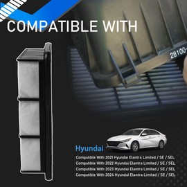 YzusGomumu Engine Air Filter Compatible with 2021 2022 2023 2024 Hyundai Elantra Limited/SE/SEL 2.0L Replaces# 28113-AA100 28113-AA100-AS 28113AA100