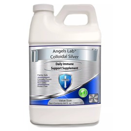 Colloidal Silver 64 oz Angels Lab 10ppm Half a Gallon