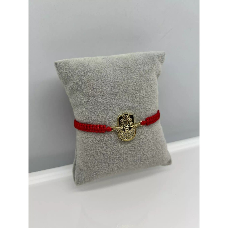 Evil Eye Red String Kabbalah Hamsa Macrame Adjustable Bracelet