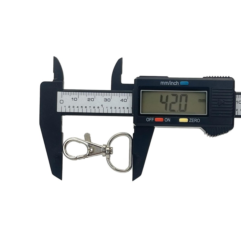 MAKRAMA Gancho Para Llavero Macrame 2cm (20 Pzas) (Plateado)