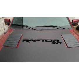 Raptor For Ford Raptor SVT Premium Vinyl Decal - 27.5" x 5" - Matte Black