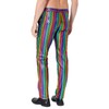Funny World Men's Rainbow Sequin Disco Pants, Multicolor, 32