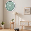 Moiubik Wall Clock 10 Inch Silent Quartz Non Ticking Modern