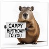 Capybara Birthday Card - Cappy Birthday To You 145mm x