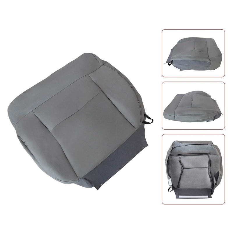 Sekeseauto SecosAutoparts Gray Driver Side Bottom Cloth Replacement Seat Cover