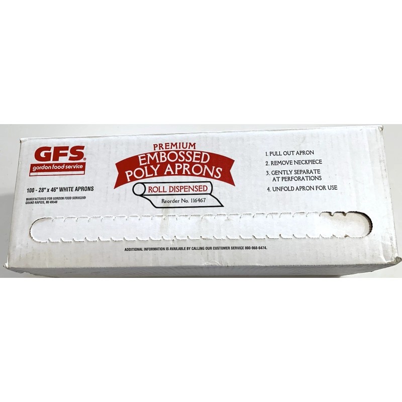GFS GORDON FOOD STORE BOX OF GFS PREMIUM EMBOSSED POLY