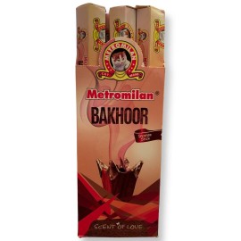 Original Metromilan Bakhoor Incense Sticks 6 Rolls (20 Sticks each) 120 Sticks!