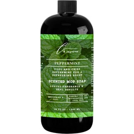 Lapew Peppermint Scented Mop Soap Concentrate 36 oz | Premium Fragranced Floor Cleaner | Streak-Free | Hard Floor Cleaning Solution | Eco Friendly | Made in USA