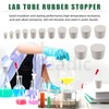 Keadic Solid Rubber Stopper Lab Plug Tapered Lab Seal Rubber