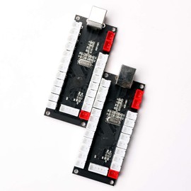 BEYEE 2-Player Zero delay USB Encoder to Arcade Joystick and Arcade Buttons, USB Joystick Encoder for PC, MAME, Windows and Raspberry Pi (2Pin+4.8mm)