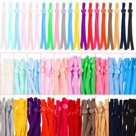 200 Pieces Elastic Cord with Adjustable Buckle Adjustable Earloop Cord Sewing Elastic Strap Elastic Band Cord with Adjustable Buckle for DIY Craft, Adults and Kids (Mixed Colors)