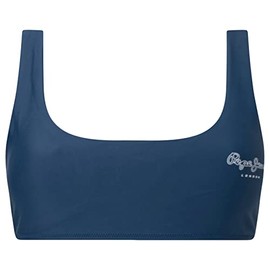 Pepe Jeans Women's Oriane Bikini Top, Blue (Jarman)